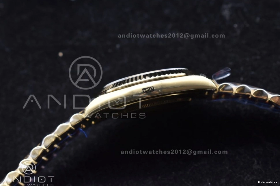 A2836 DayDate Tungsten Bracelet GMF Original 701 V RG President On Steel 904L Black Markers Weighted 40 with Dial Crystal 1220